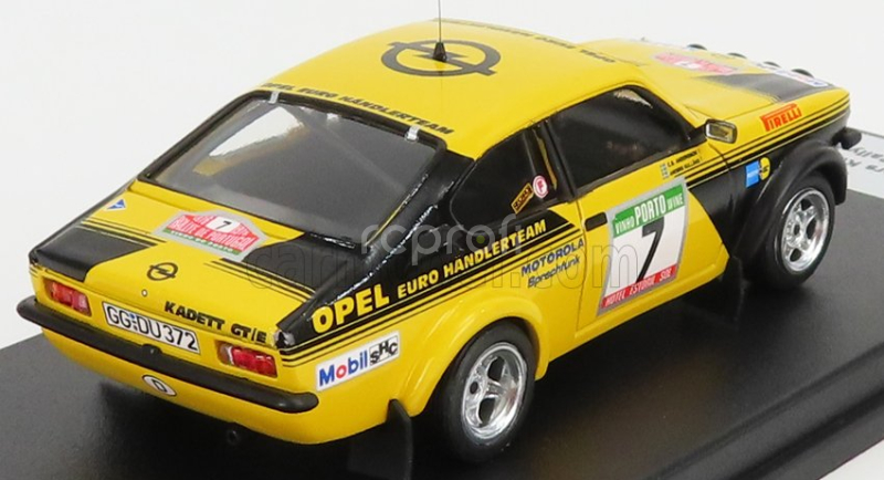 Trofeu Opel Kadett Gt/e (night Version) N 7 Rally Of Portugal 1976 A.kullang - C.g.andersson 1:43 Žlutá Černá