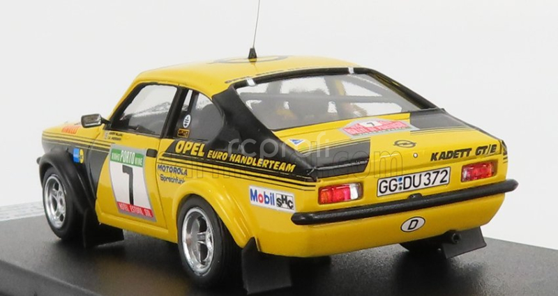 Trofeu Opel Kadett Gt/e (night Version) N 7 Rally Of Portugal 1976 A.kullang - C.g.andersson 1:43 Žlutá Černá