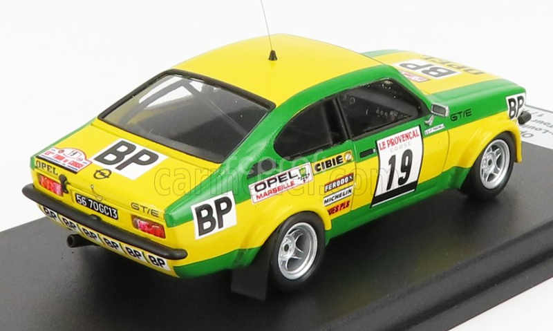 Trofeu Opel Kadett Gt/e Team Bp N 19 Rally Tour De Corse 1976 J.l.clarr - J.f.fauchille 1:43 Žlutá Zelená