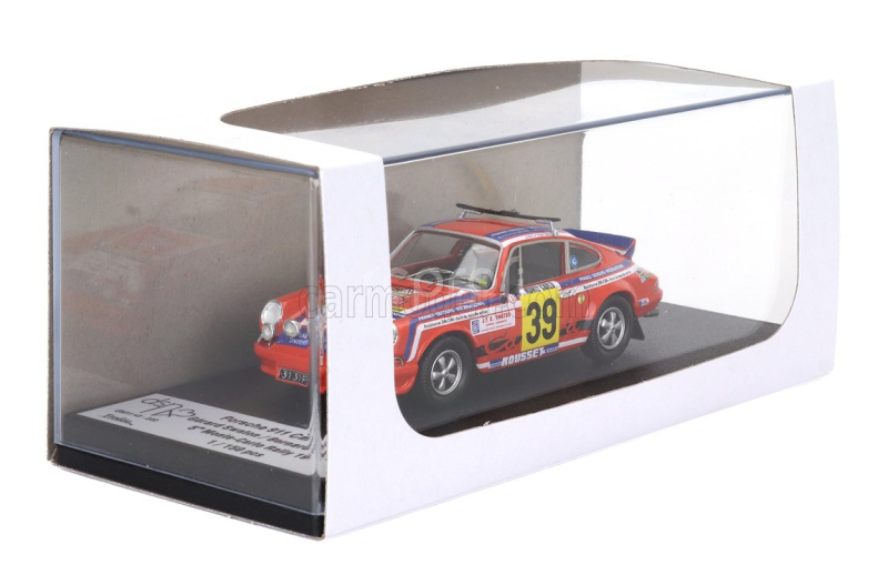 Trofeu Porsche 911 Carrera Rs (night Version) N 39 Rally Montecarlo 1977 Gerard Swaton - Bernard Cordesse 1:43 Orange