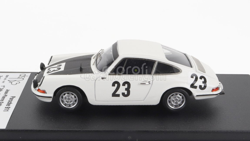 Trofeu Porsche 911 Coupe N 23 Winner 24h Spa 1967 Jean Pierre Gaban - Pedro 1:43 Bílá Černá