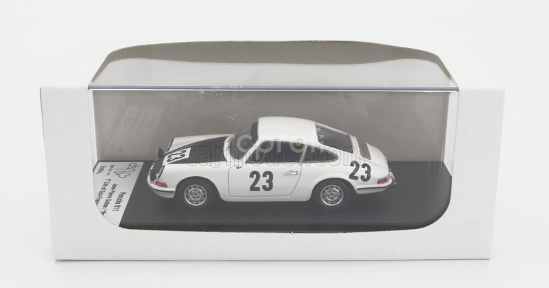 Trofeu Porsche 911 Coupe N 23 Winner 24h Spa 1967 Jean Pierre Gaban - Pedro 1:43 Bílá Černá