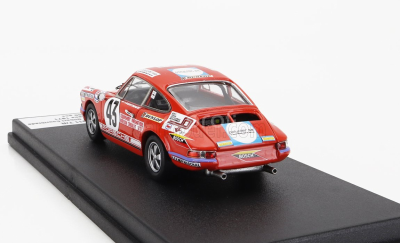 Trofeu Porsche 911 Coupe N 43 24h Le Mans 1971 Jean Pierre Bodin - Gilbert Courthiade 1:43 Red