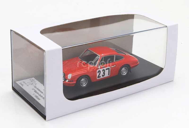 Trofeu Porsche 911 T Coupe N 237 Rally Montecarlo 1968 Ake Andersson - Sven Olof Svedberg 1:43 Orange