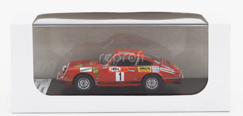 Trofeu Porsche 911l Coupe N 1 Rally Sweden 1970 R.peterson - S.o.svedberg 1:43 Red