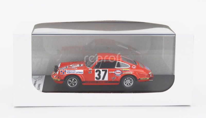 Trofeu Porsche 911s 2.4l Coupe Team P.mauroy N 37 24h Le Mans 1971 Pierre Mauroy - Jean Claude Lagniez 1:43 Orange