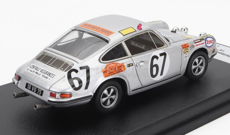 Trofeu Porsche 911s Coupe 1991cc S6 Team J.farjon N 67 24h Le Mans 1969 Philippe Farjon - Jacky Dechaumel 1:43 Silver