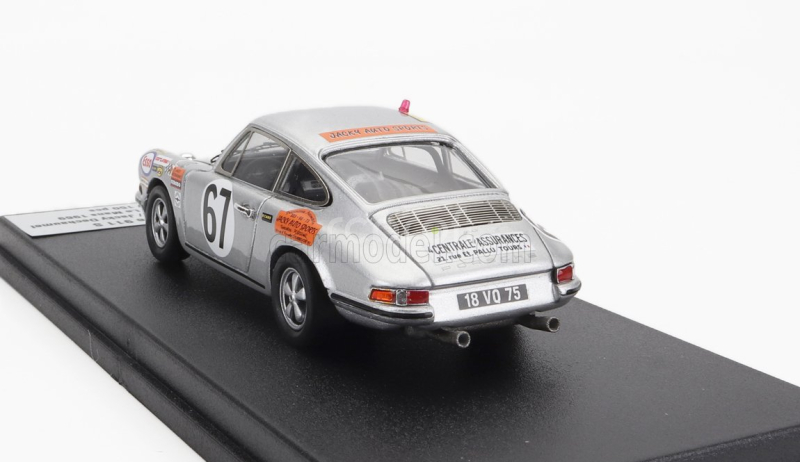 Trofeu Porsche 911s Coupe 1991cc S6 Team J.farjon N 67 24h Le Mans 1969 Philippe Farjon - Jacky Dechaumel 1:43 Silver