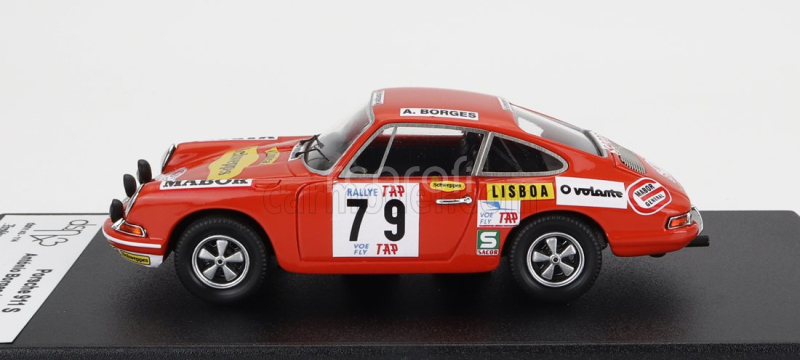 Trofeu Porsche 911s Coupe N 79 Rally Tap 1972 A.borges - P.garcia 1:43 Red