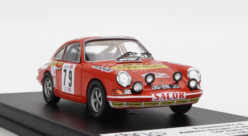 Trofeu Porsche 911s Coupe N 79 Rally Tap 1972 A.borges - P.garcia 1:43 Red