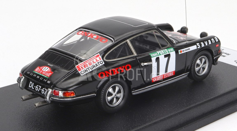 Trofeu Porsche 911s Coupe (night Version) N 17 Rally Portugal 1977 Mario Silva - Sa Chaves 1:43 Black