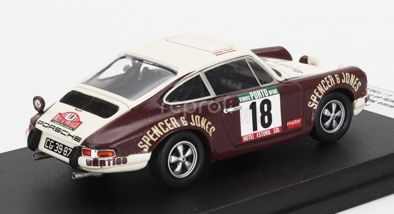 Trofeu Porsche 911s Coupe (night Version) N 18 Rally Portugal 1979 Americo Nunes - Antonio Morais 1:43 Hnědá Béžová