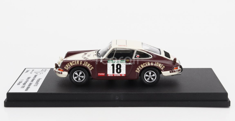 Trofeu Porsche 911s Coupe (night Version) N 18 Rally Portugal 1979 Americo Nunes - Antonio Morais 1:43 Hnědá Béžová