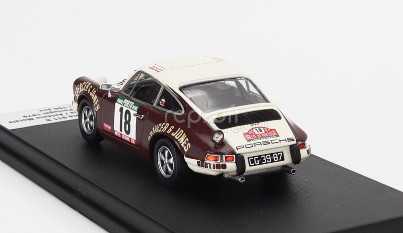 Trofeu Porsche 911s Coupe (night Version) N 18 Rally Portugal 1979 Americo Nunes - Antonio Morais 1:43 Hnědá Béžová