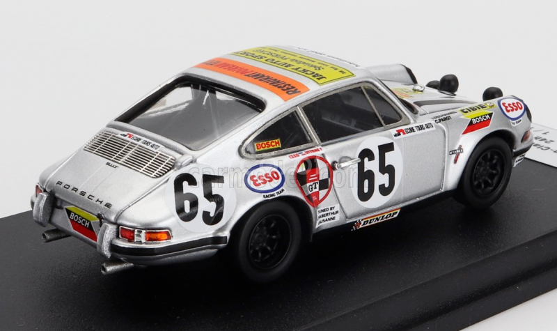 Trofeu Porsche 911s Coupe (night Version) Team Dechaumel N 65  24h Le Mans 1971 Jean Claude Parot - Jacky Dechaumel 1:43 Grey Met Black