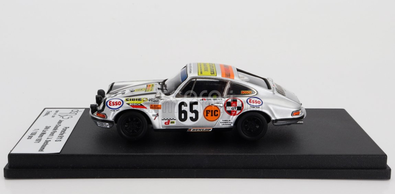 Trofeu Porsche 911s Coupe (night Version) Team Dechaumel N 65  24h Le Mans 1971 Jean Claude Parot - Jacky Dechaumel 1:43 Grey Met Black