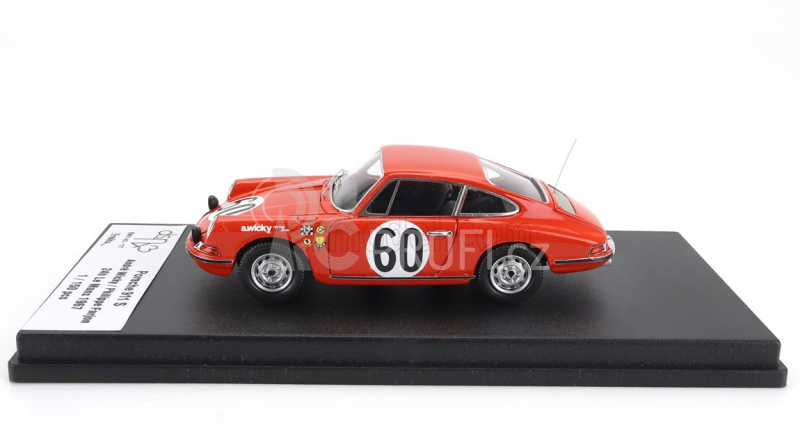 Trofeu Porsche 911s Coupe Team Farjon N 60 24h Le Mans 1967 Andre Wicky - Philippe Farjon 1:43 Orange