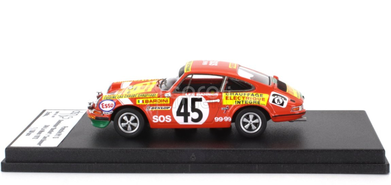 Trofeu Porsche 911s Coupe Team Touroul N 45 24h Le Mans 1972 Dominique Bardini - Fernand Saropoulos (lee Banner) 1:43 Oranžová Zelená