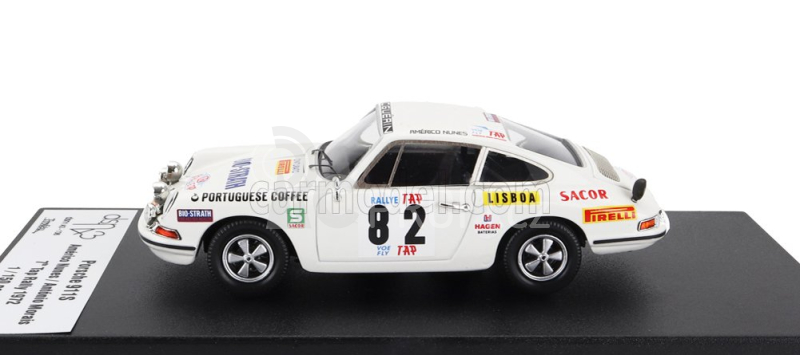 Trofeu Porsche 911s (night Version) N 82 Tap Rally 1972 A.nunes - A.morais 1:43 Bílá