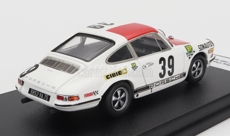 Trofeu Porsche 911t Coupe  Bp N 39 Winner 24h Spa 1969 G.chasseuil - C.ballot-lena 1:43 Bílá Červená