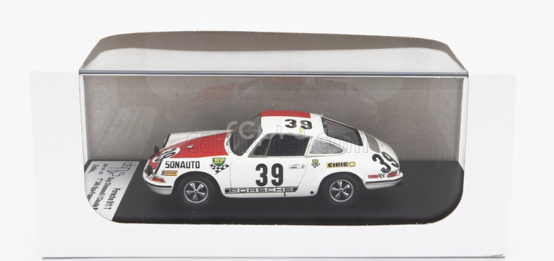 Trofeu Porsche 911t Coupe  Bp N 39 Winner 24h Spa 1969 G.chasseuil - C.ballot-lena 1:43 Bílá Červená