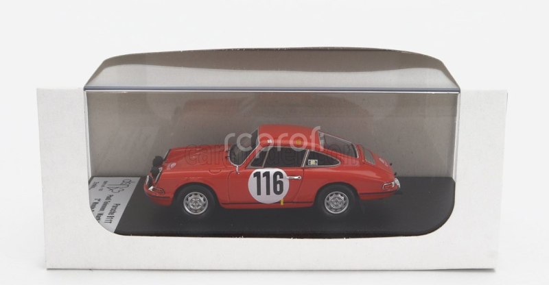 Trofeu Porsche 911t Coupe (night Version) N 116 2nd Rally Montecarlo 1968 P.toivonen - M.tiukkanen - 1:43 Orange