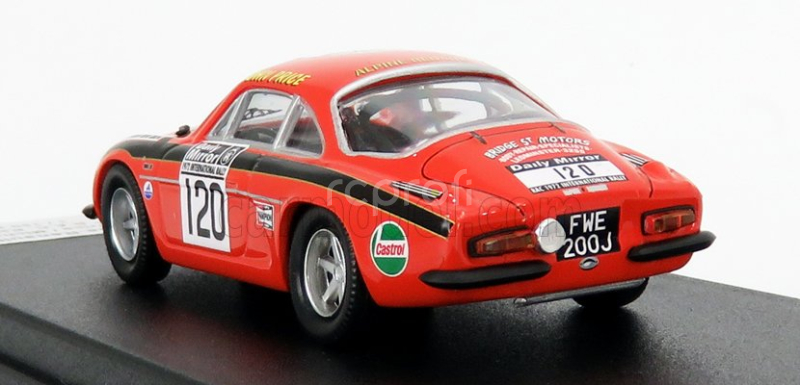 Trofeu Renault A110 Alpine N 120 Rally Rac Lombard 1972 J.price - M.turner 1:43 Oranžová Černá