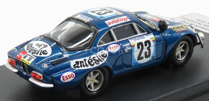 Trofeu Renault A110 Alpine N 23 Rally Safari 1975 B.neyret - J.terramorsi 1:43 Blue Met