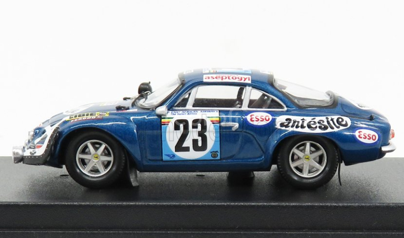 Trofeu Renault A110 Alpine N 23 Rally Safari 1975 B.neyret - J.terramorsi 1:43 Blue Met