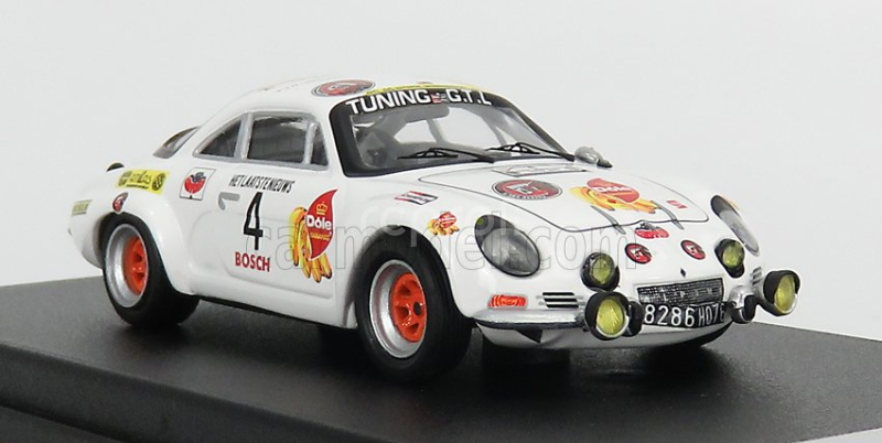 Trofeu Renault A110 Alpine (night Version) N 4 2nd Rally Ypres 1974 Pedro - E.symens 1:43 Bílá