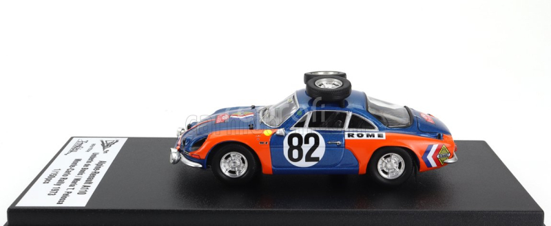 Trofeu Renault A110 Alpine (night Version) N 82 Rally Montecarlo 1973 Umberto De Bonis - Maria T.pelossa 1:43 Modrá Oranžová