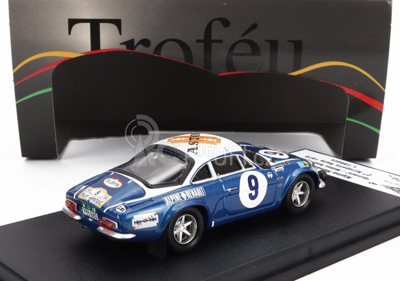 Trofeu Renault A110 Alpine (night Version) N 9 2nd Rally Acropolis 1975 Tassos Livieratos (siroco) - Miltos Andrioulos 1:43 Modrá Met Bílá