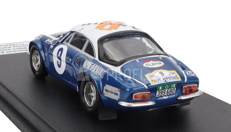 Trofeu Renault A110 Alpine (night Version) N 9 2nd Rally Acropolis 1975 Tassos Livieratos (siroco) - Miltos Andrioulos 1:43 Modrá Met Bílá