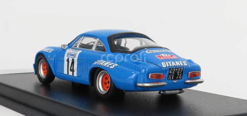 Trofeu Renault Alpine A110 14 Tour Auto De La Reunion 1975 J.p.beltoise - J.p.aujoulet 1:43 Blue