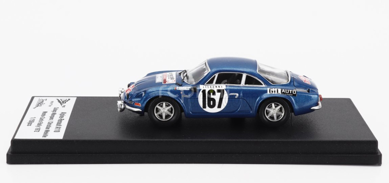 Trofeu Renault Alpine A110 1600 N 167 Rally Montecarlo 1972 Vitor Colaco Marques - Christian Melville 1:43 Blue