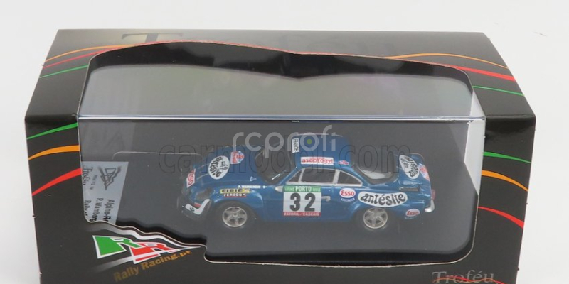 Trofeu Renault Alpine A110 1600s N 32 Rally Of Portugal 1975 P.wambergue - I.breton 1:43 Blue Met