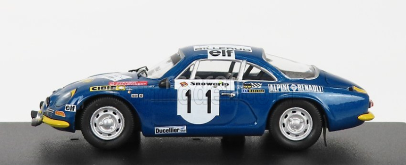 Trofeu Renault Alpine A110 N 11 3rd Rally Sweden 1973 J.l.therier - M.callewaert 1:43 Modrá Žlutá