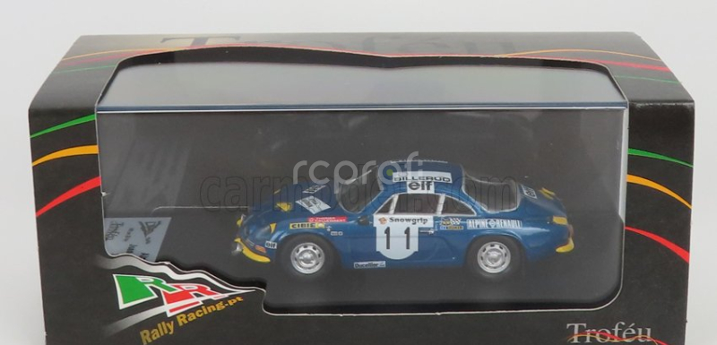 Trofeu Renault Alpine A110 N 11 3rd Rally Sweden 1973 J.l.therier - M.callewaert 1:43 Modrá Žlutá