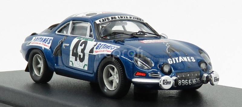 Trofeu Renault Alpine A110 N 43 Rally Bandama 1974 S.mehta - M.doughty 1:43 Blue Met