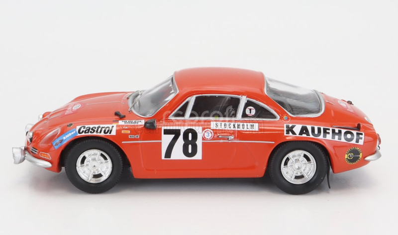 Trofeu Renault Alpine A110 N 78 Rally Montecarlo 1975 F.von Der Leyen - P.diekmann 1:43 Tmavě Oranžová