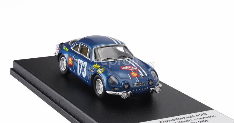 Trofeu Renault Alpine A110 (night Version) N 173 Rally Tap 1968 Georges Houel - Jean Gosselin 1:43 Blue