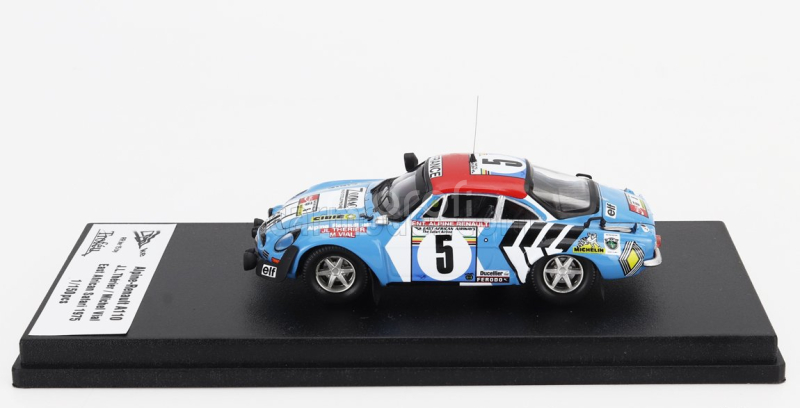 Trofeu Renault Alpine A110 (night Version) N 5 Rally East African Safari 1975 Jean Luc Therier - Michel Vial 1:43 Světle Modrá