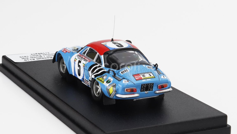 Trofeu Renault Alpine A110 (night Version) N 5 Rally East African Safari 1975 Jean Luc Therier - Michel Vial 1:43 Světle Modrá