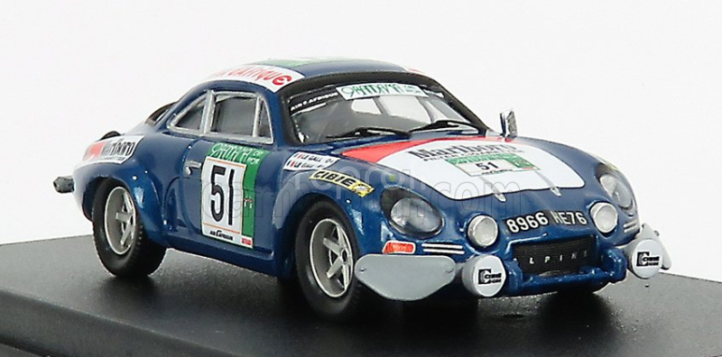 Trofeu Renault Alpine A110 Rally Bandama 1977 M.le Gall - Y. Le Gall 1:43 Blue Met