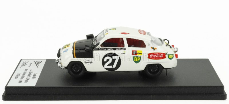 Trofeu Saab 96 N 27 Rally East African Safari 1964 J.a. Davies - S.c. Foale 1:43 Bílá Černá