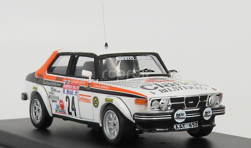 Trofeu Saab 99 N 24 Rally Hunsruck 1981 K.grundel - R.melleroth 1:43 Bílá Oranžová Černá