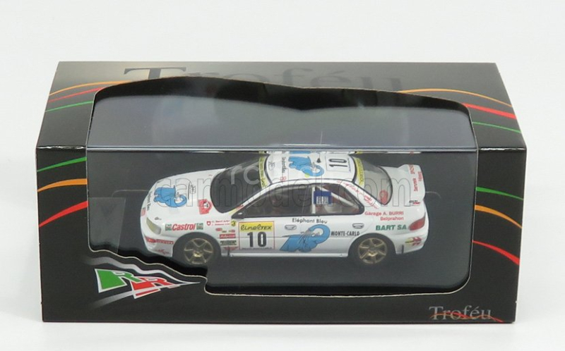 Trofeu Subaru Impreza N 10 Rally Montecarlo 1997 O.burri - C.hofmann 1:43 Bílá