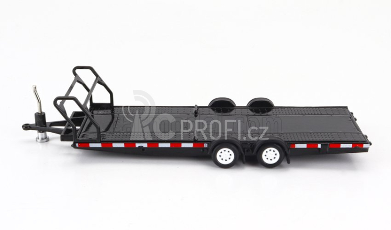 Truescale Accessories Carrello Trasporto Auto 2-assi - Car Transporter Trailer - Car Not Included 1:64 Black