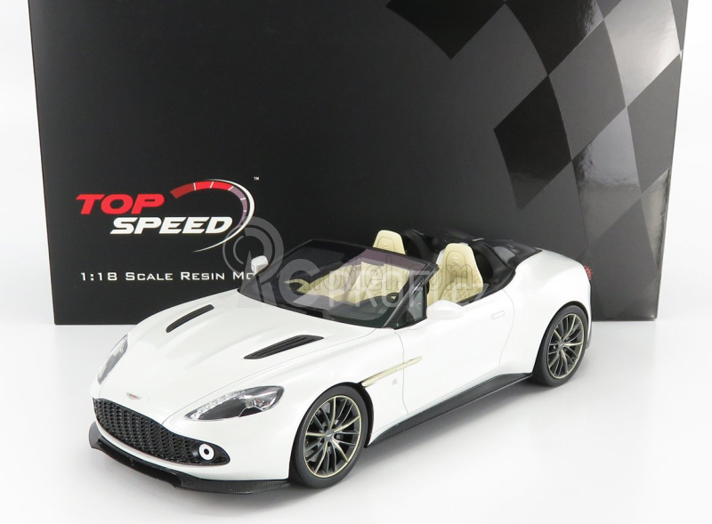 Truescale Aston martin Vanquish Zagato Speedster 2017 1:18 Escaping White