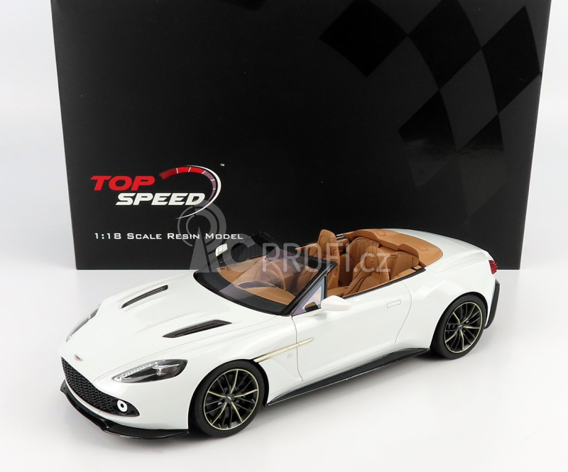 Truescale Aston martin Vanquish Zagato Volante 2017 1:18 Bílá